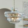1_Jamie Young Arcade 10-Light Blown Glass Chandelier, Blue