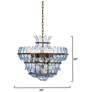 3_Jamie Young Arcade 10-Light Blown Glass Chandelier, Blue more views