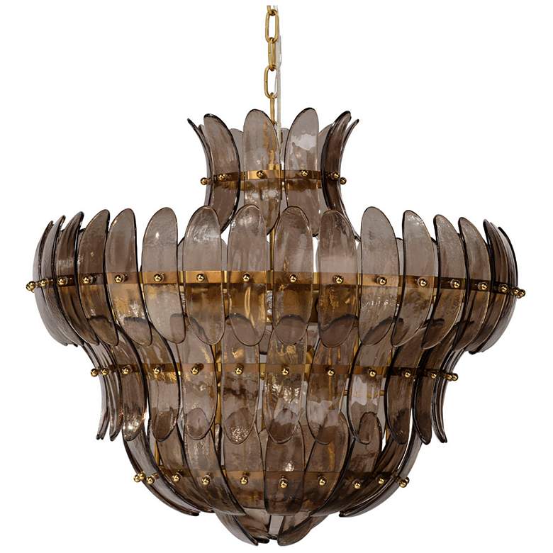 Image 1 Jamie Young Arcade 10-Light Blown Glass Chandelier, Taupe