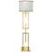Jamie Young Arma Polished Brass Metal Floor Lamp
