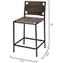 2_Jamie Young Asher Leather 24" Counter Stool in Brown more views