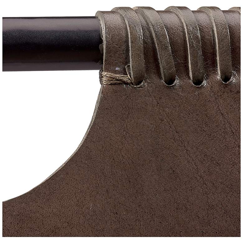Image 3 Jamie Young Asher Leather 24" Counter Stool in Brown more views