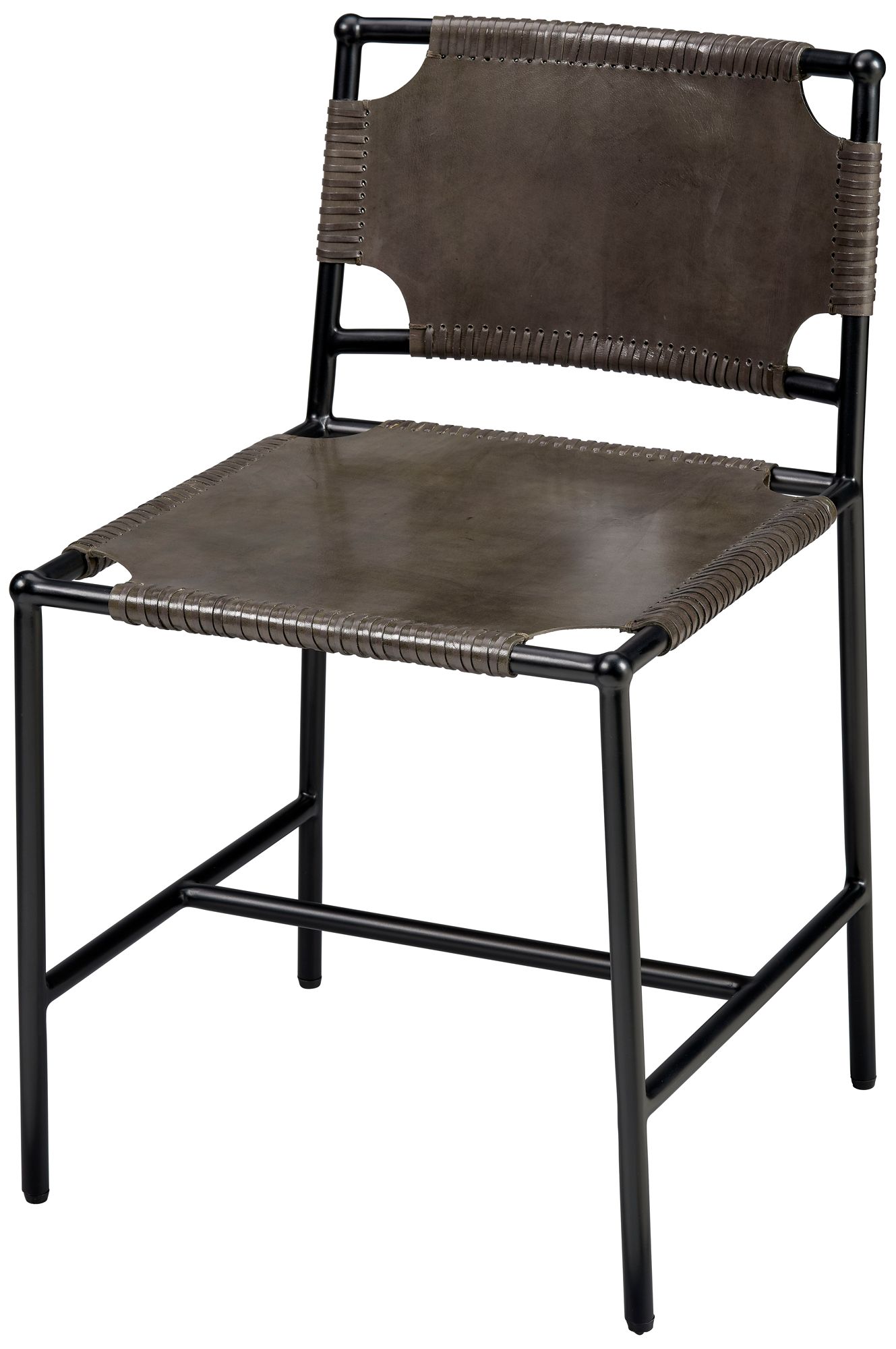 Image 2 Jamie Young Asher Leather Dining Chair in Brown
