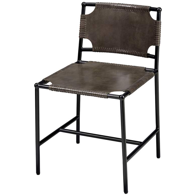 Image 2 Jamie Young Asher Leather Dining Chair in Brown