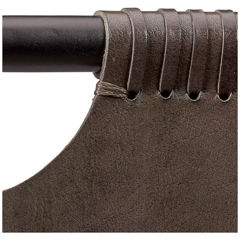 Image 4 Jamie Young Asher Leather Dining Chair in Brown more views