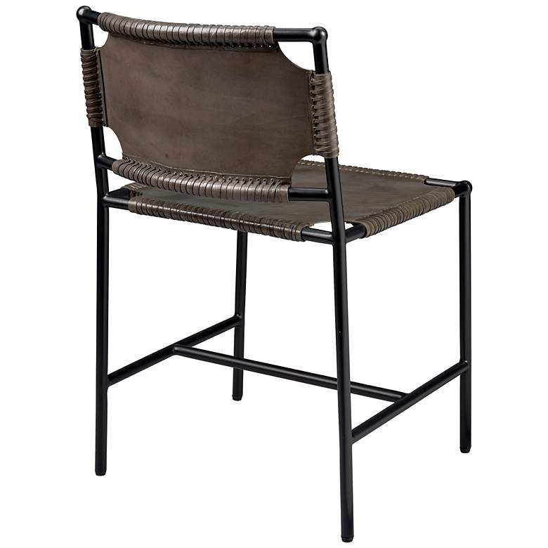 Image 6 Jamie Young Asher Leather Dining Chair in Brown more views