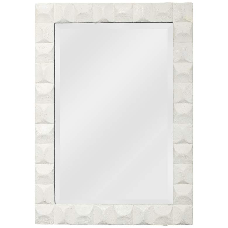 Image 1 Jamie Young Astor White Gesso 28" x 38 1/2" Wall Mirror