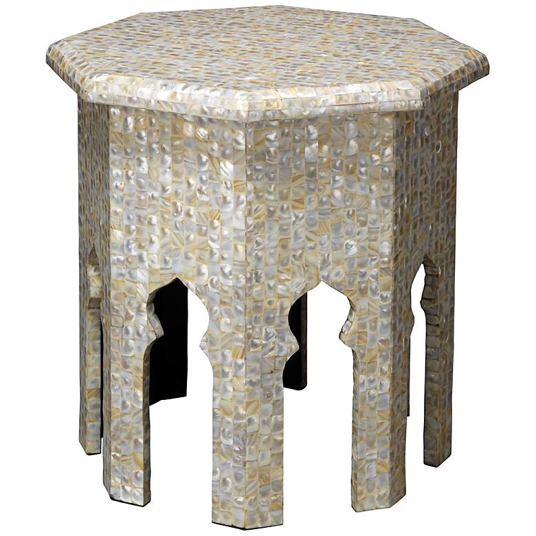 Image 1 Jamie Young Atlas Mother-of-Pearl Mosaic Side Table
