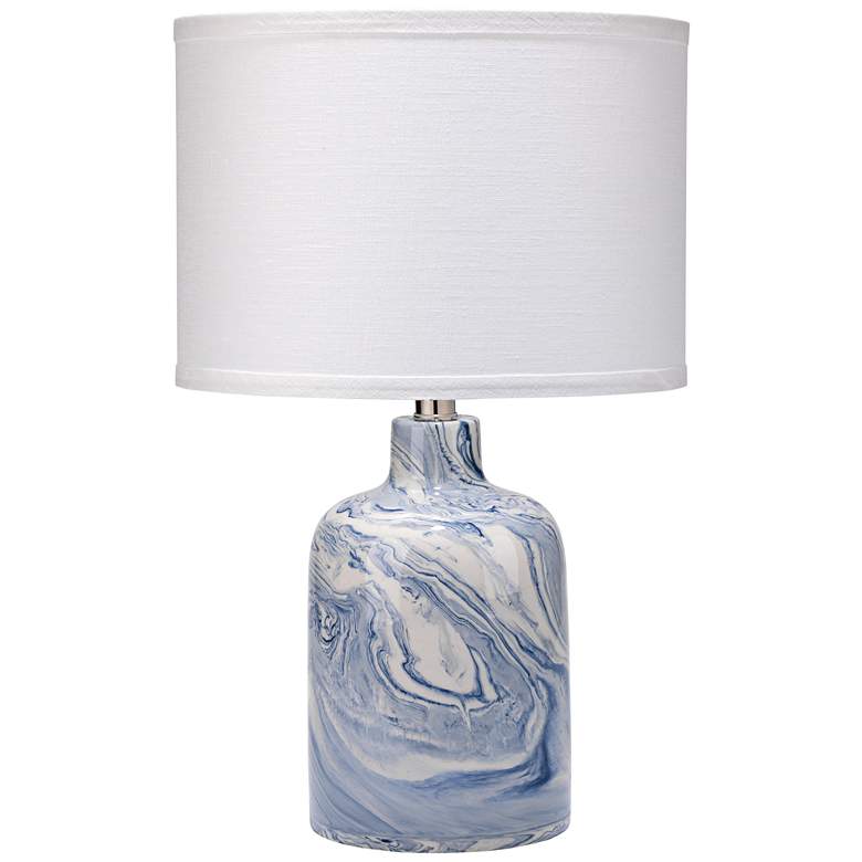 Image 1 Jamie Young Atmosphere 19"H Blue-White Swirl Ceramic Lamp