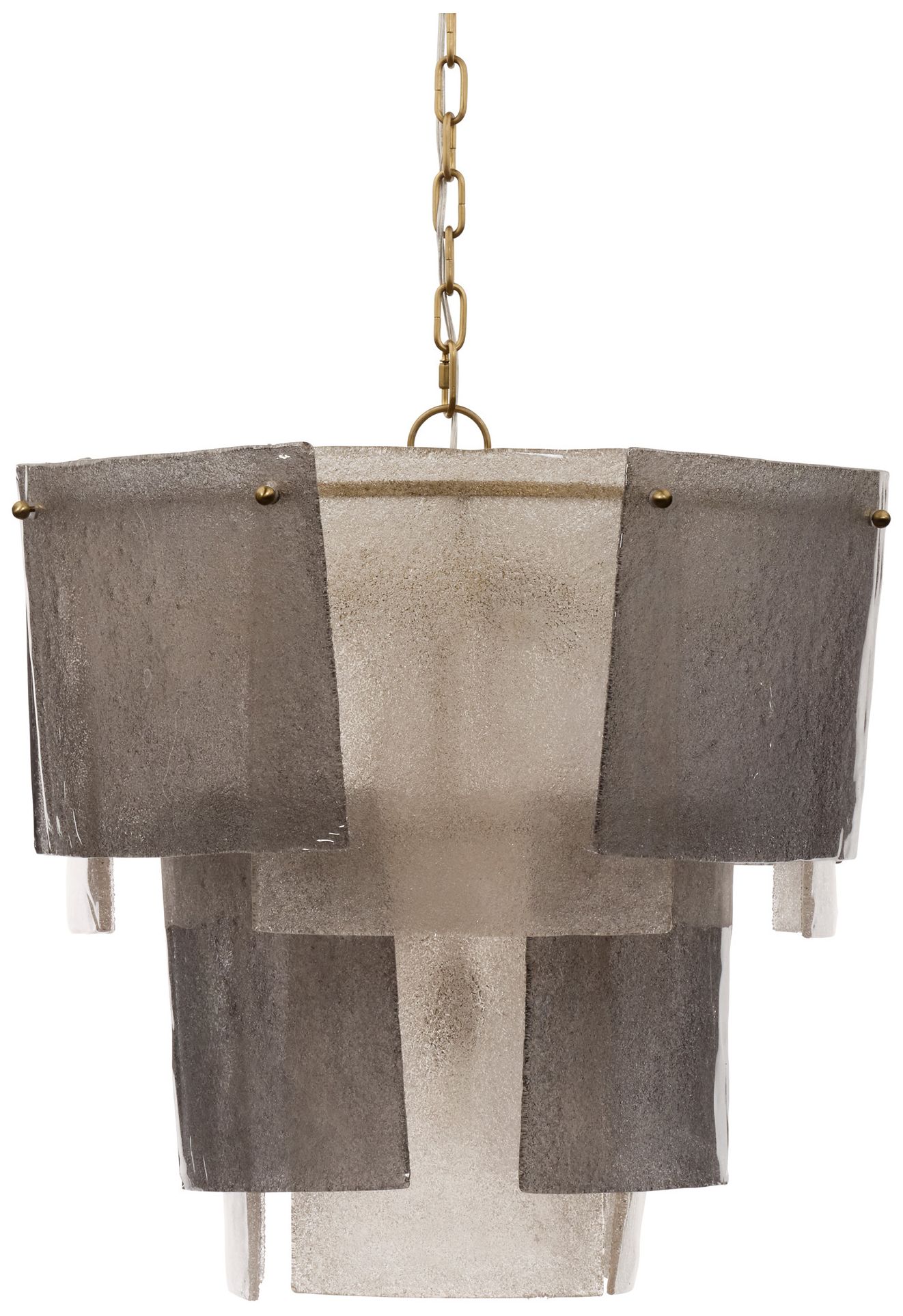 Image 2 Jamie Young Aurora 10-Light Small Chandelier 22" in Grey