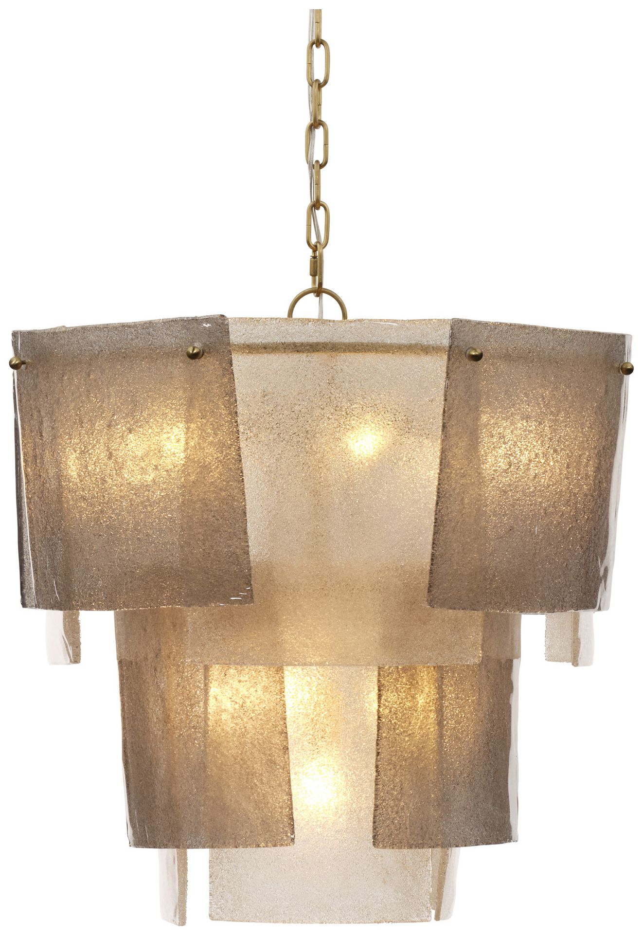 Image 4 Jamie Young Aurora 10-Light Small Chandelier 22" in Grey more views