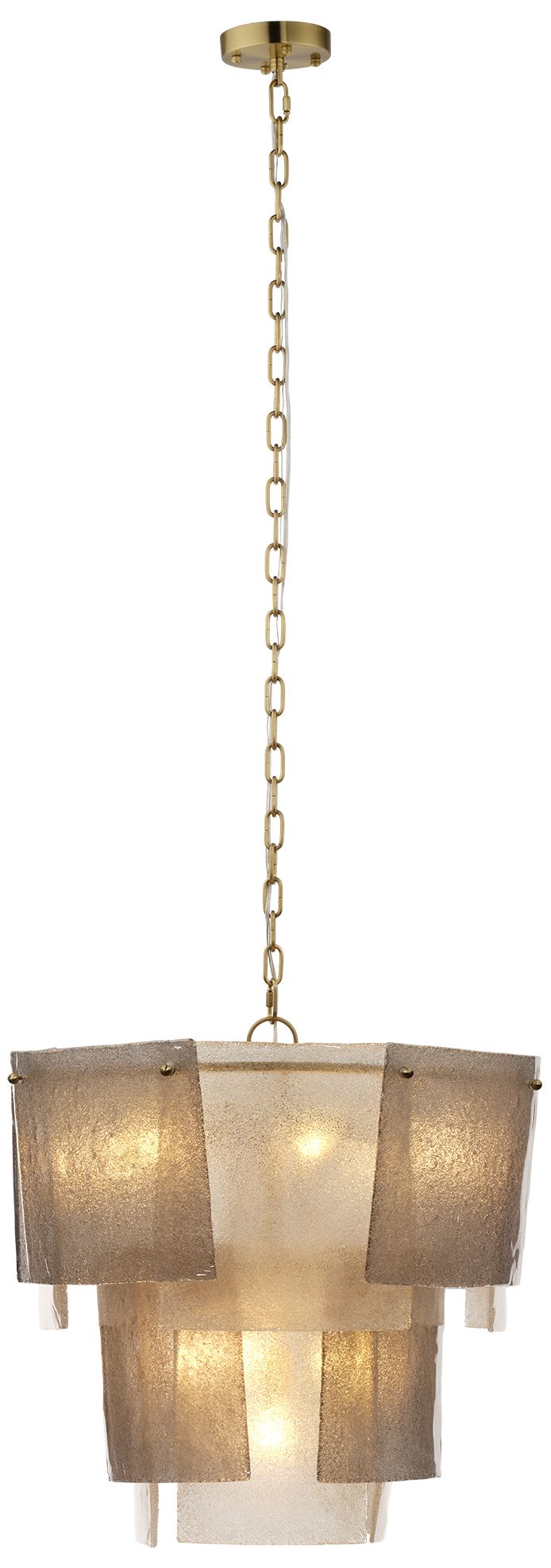 Image 5 Jamie Young Aurora 10-Light Small Chandelier 22" in Grey more views
