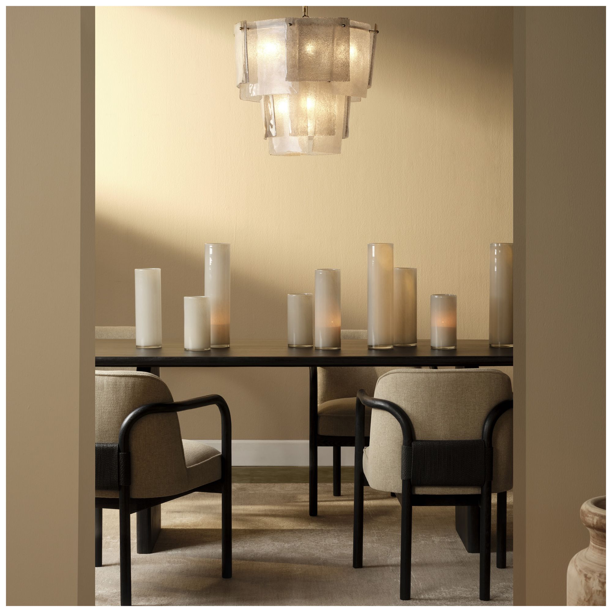Image 7 Jamie Young Aurora 10-Light Small Chandelier 22" in Grey more views