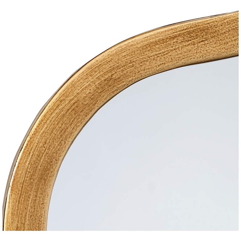 Image 4 Jamie Young Aurora Wavy Iron Wall Mirror, Antique Brass more views