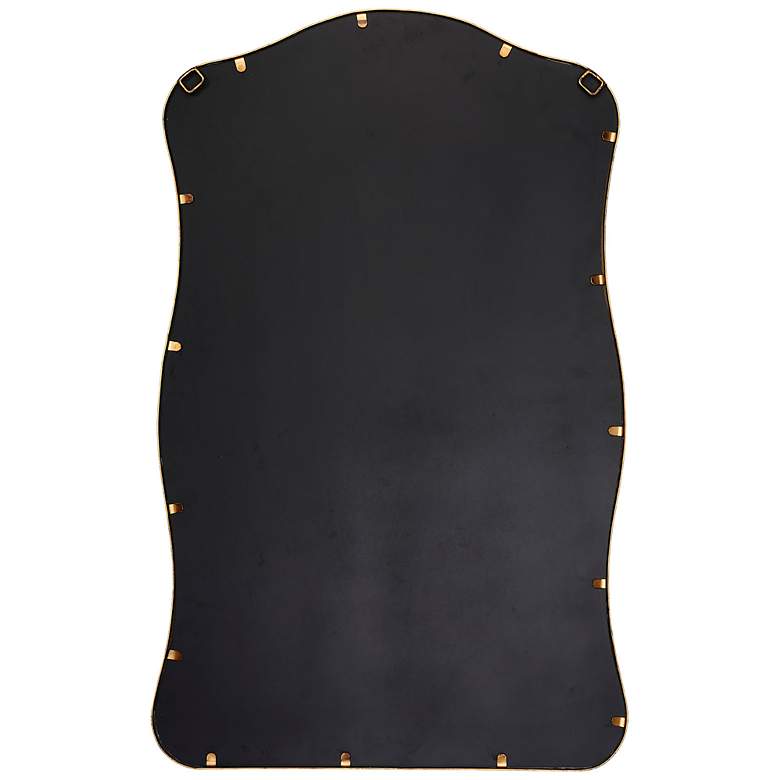 Image 5 Jamie Young Aurora Wavy Iron Wall Mirror, Antique Brass more views