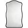 Jamie Young Aurora Wavy Iron Wall Mirror, Black