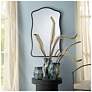 2_Jamie Young Aurora Wavy Iron Wall Mirror, Black more views
