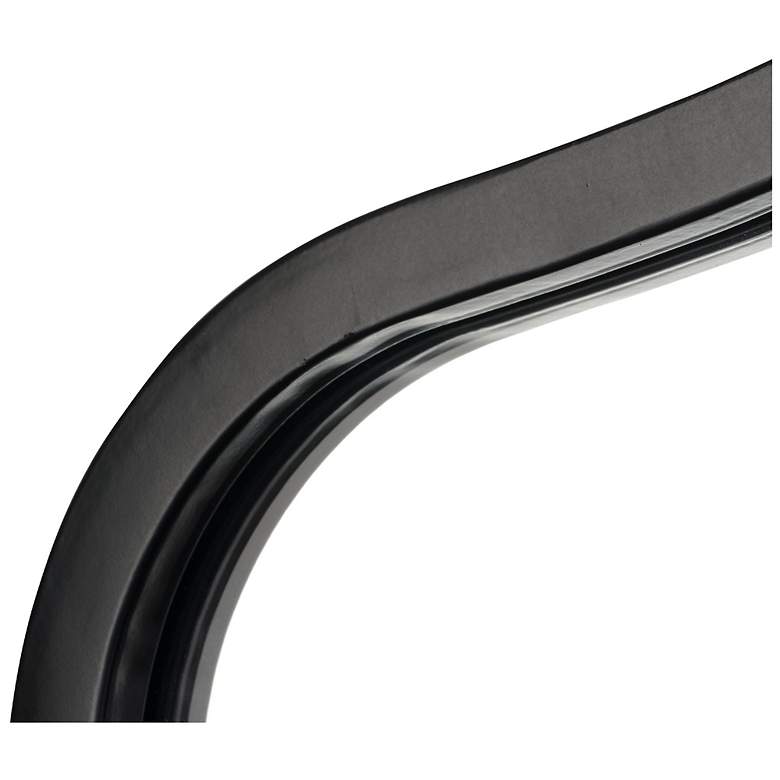 Image 4 Jamie Young Aurora Wavy Iron Wall Mirror, Black more views