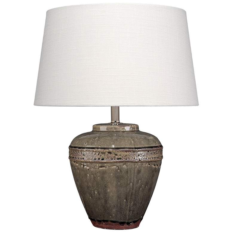 Image 2 Jamie Young Avondale Ceramic Table Lamp with Linen Shade