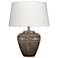 Jamie Young Avondale Ceramic Table Lamp with Linen Shade