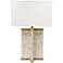 Jamie Young Axis Mother of Pearl Veneer Brass Table Lamp