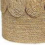 Jamie Young Barbados 20" Wide Oval Corn Straw Rope Side Table