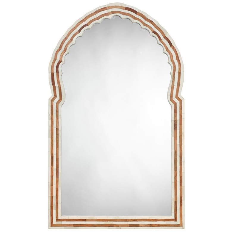 Image 2 Jamie Young Bardot 60" Wood & Buffalo Bone Arch Wall Mirror