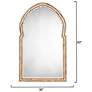 3_Jamie Young Bardot 60" Wood & Buffalo Bone Arch Wall Mirror more views
