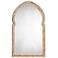 Jamie Young Bardot Bone and Wood 24" x 40" Arch Wall Mirror
