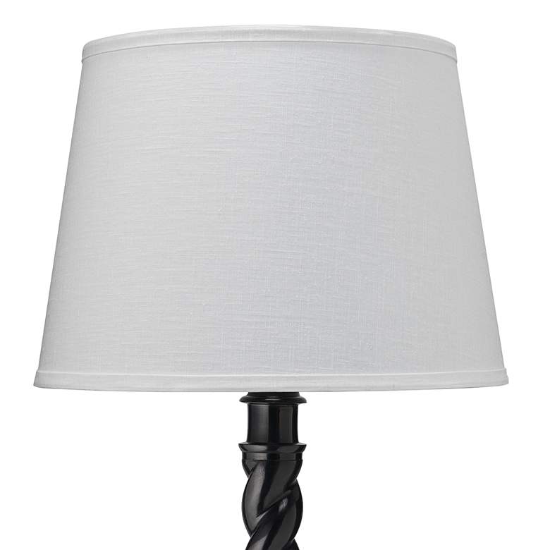 Image 2 Jamie Young Barley 65" High Twist Base Black Floor Lamp more views