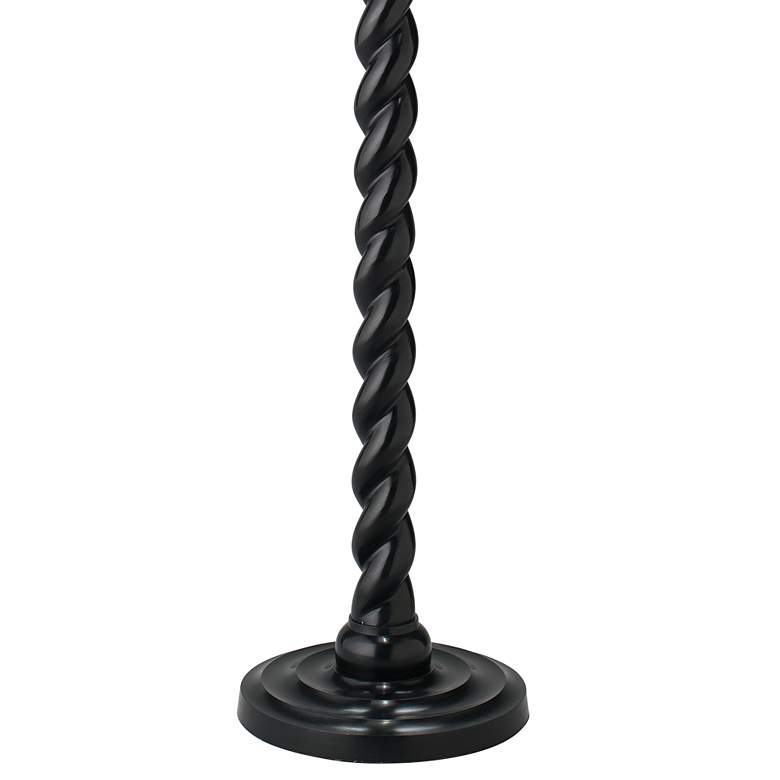 Image 3 Jamie Young Barley 65" High Twist Base Black Floor Lamp more views