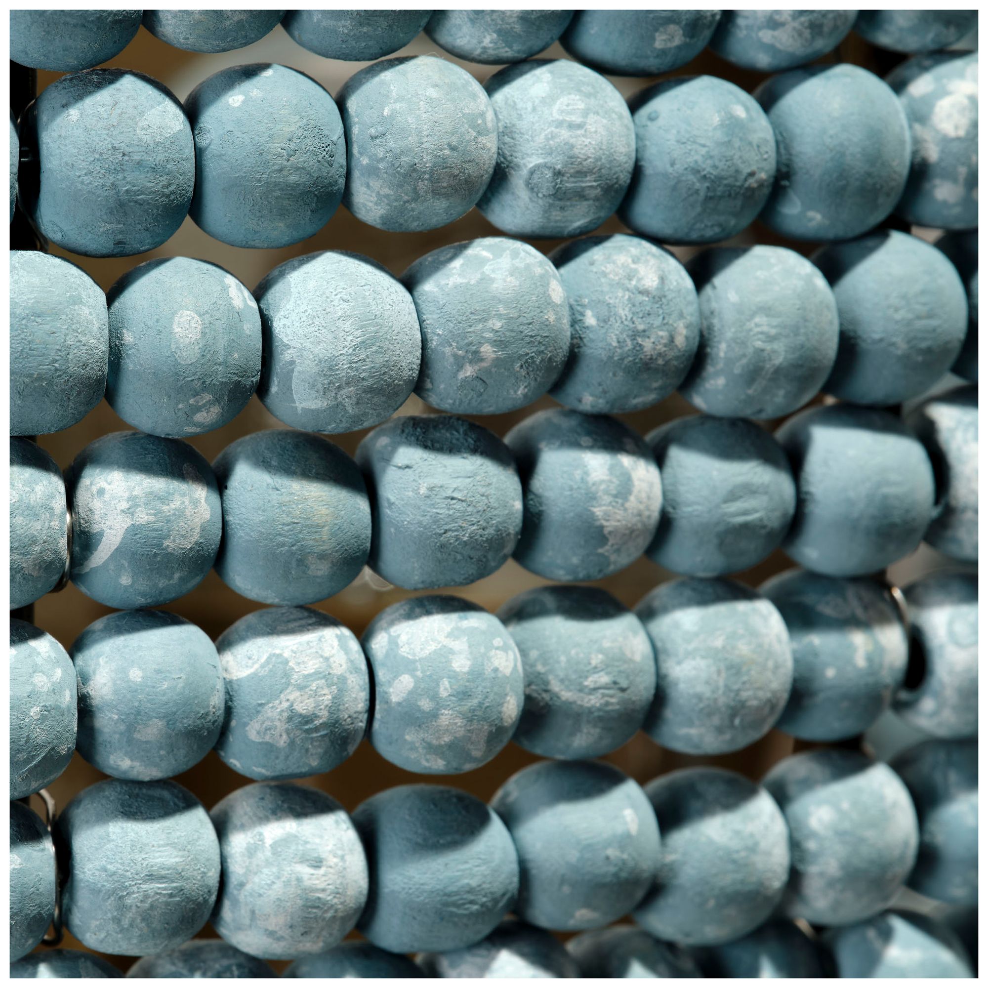Image 3 Jamie Young  Barnacle 1-Light Beaded Demi Lune Wall Sconce 7" in Blue more views