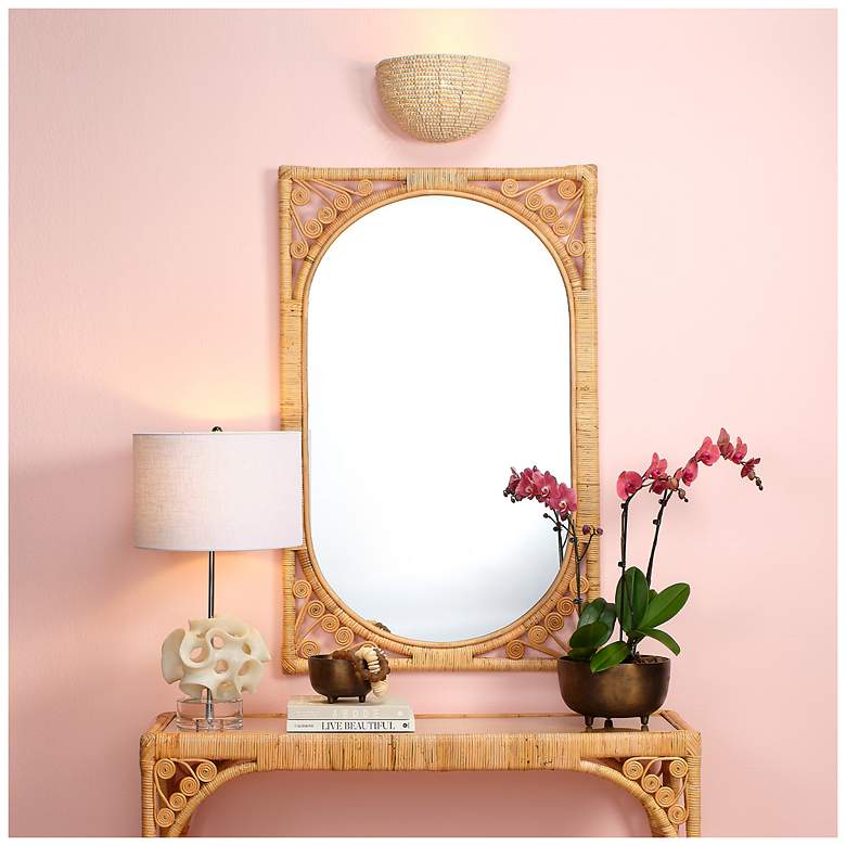 Image 3 Jamie Young Barnacle 1-Light Beaded Demi Lune Wall Sconce more views