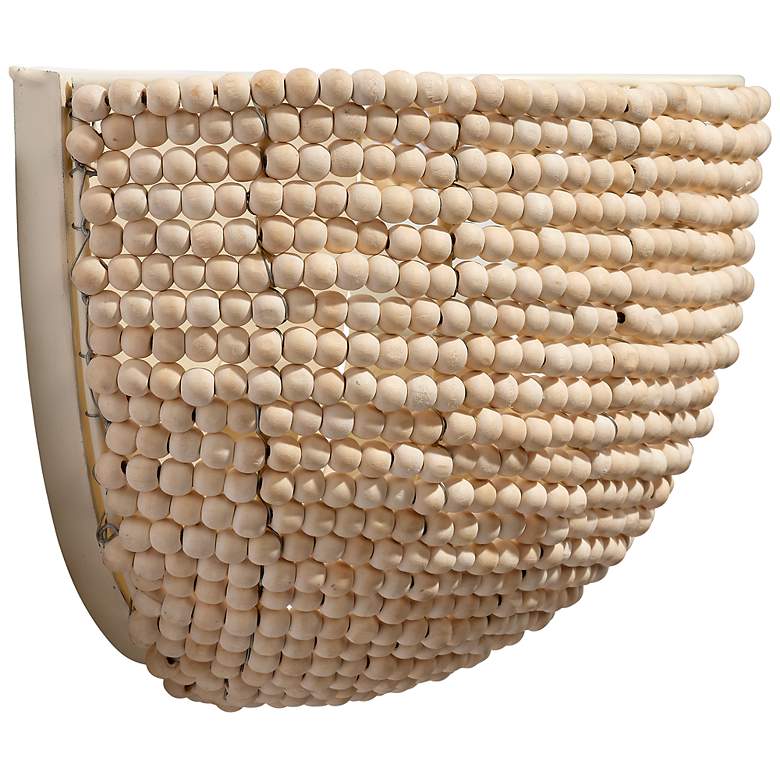 Image 7 Jamie Young Barnacle 1-Light Beaded Demi Lune Wall Sconce more views