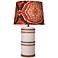 Jamie Young Barrel Ikat and Vintage Canvas Buffet Lamp