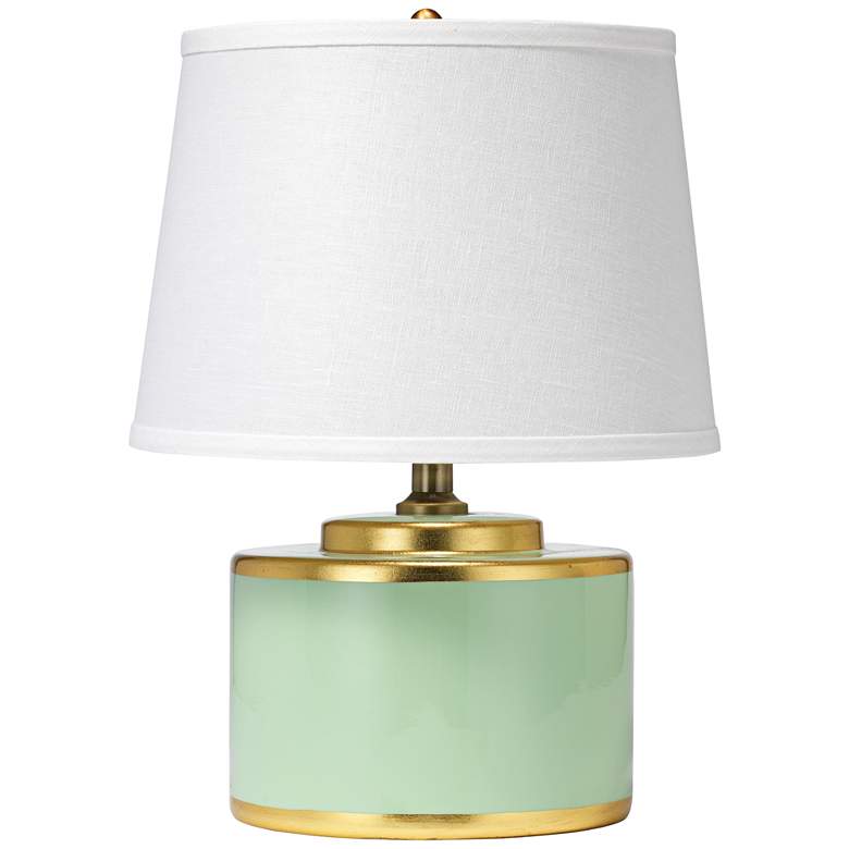 Image 1 Jamie Young Basin Seafoam Green 2-Tier Ceramic Table Lamp