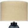 Jamie Young Batik 25" Indigo Blue Ceramic Table Lamp