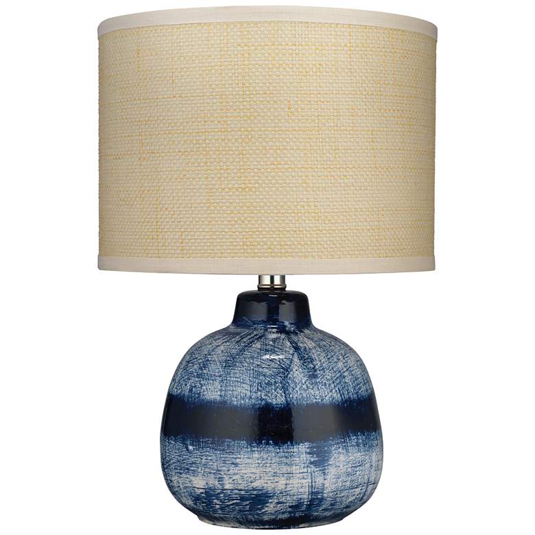 Image 2 Jamie Young Batik 7 3/4" Indigo Blue Ceramic Accent Table Lamp