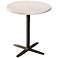 Jamie Young Berlin White Marble Accent Table