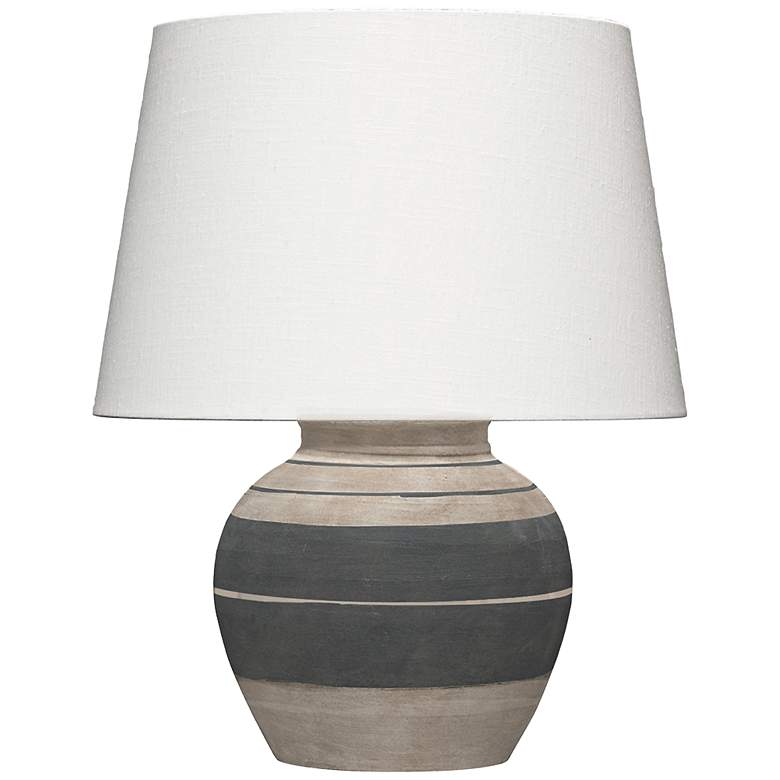 Image 3 Jamie Young Bernard Beige and Gray Ceramic Accent Table Lamp