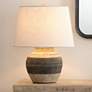 2_Jamie Young Bernard Beige and Gray Ceramic Accent Table Lamp