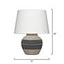 5_Jamie Young Bernard Beige and Gray Ceramic Accent Table Lamp more views