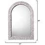3_Jamie Young Beverly Mother of Pearl 36" x 24" Arch Wall Mirror more views