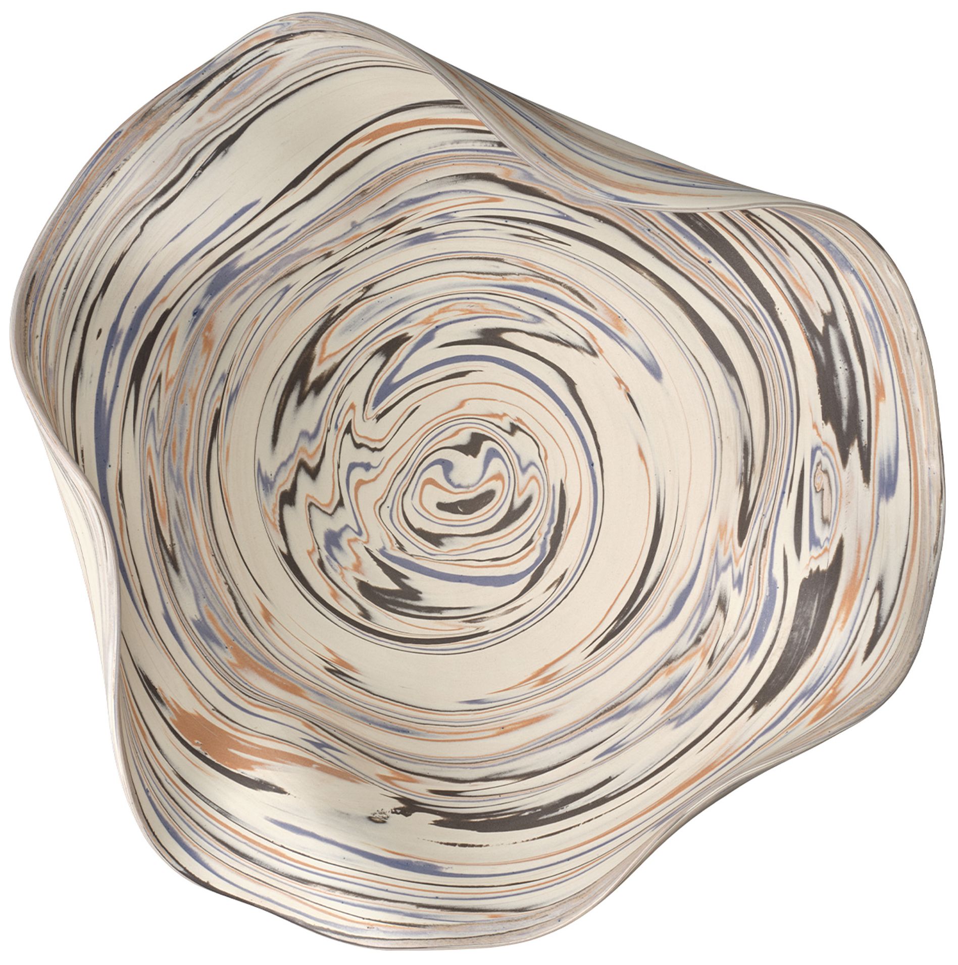 Image 5 Jamie Young Billowed Porcelain Bowl 4.5" in Off-White more views