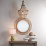 2_Jamie Young Blanca Wood Beaded 1-Light Chandelier more views