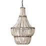 6_Jamie Young Blanca Wood Beaded 1-Light Chandelier more views