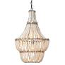 7_Jamie Young Blanca Wood Beaded 1-Light Chandelier more views