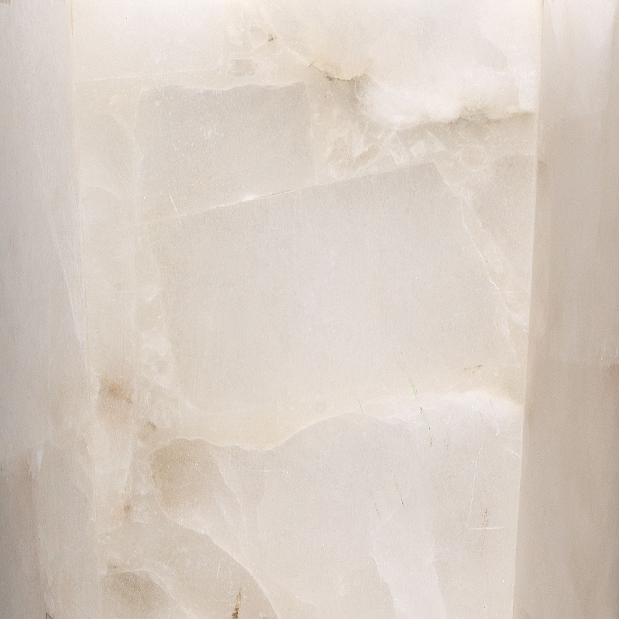 Image 4 Jamie Young Borealis 14"H Alabaster Tall Hexagon Wall Sconce more views