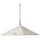 Jamie Young Borealis 15"W Alabaster Pyramid Pendant Light