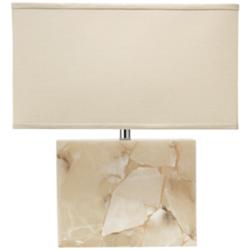 Jamie Young Borealis 24&quot; Modern Alabaster Stone Table Lamp
